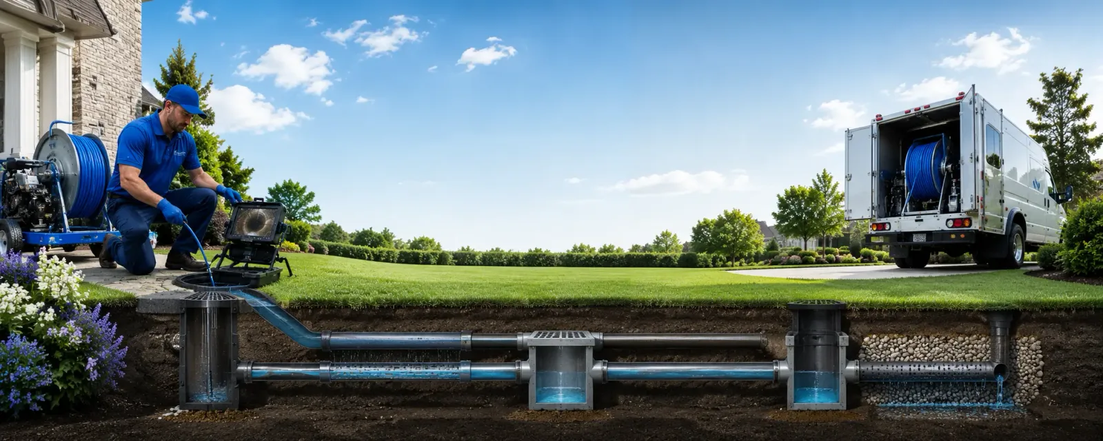 Outdoor drain cleaning information for Ramey, PA